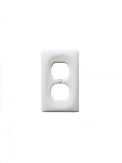 セラミック2口コンセントプレート