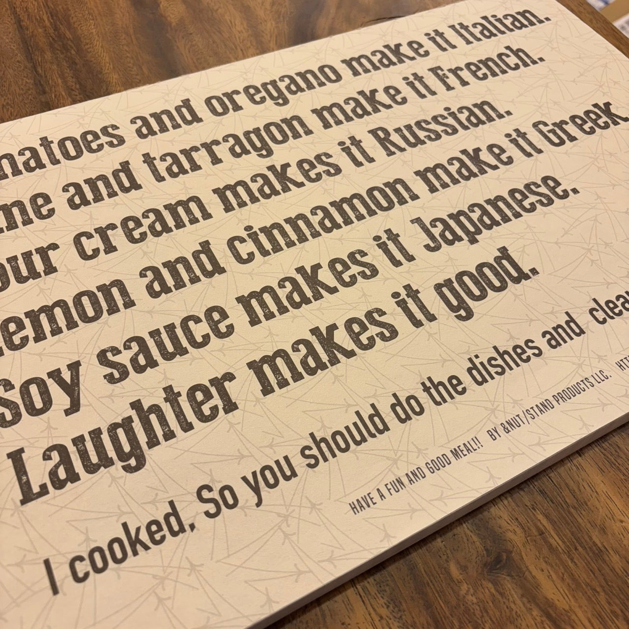PAPER PLACE MAT ver.3