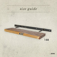 wood floating shelf