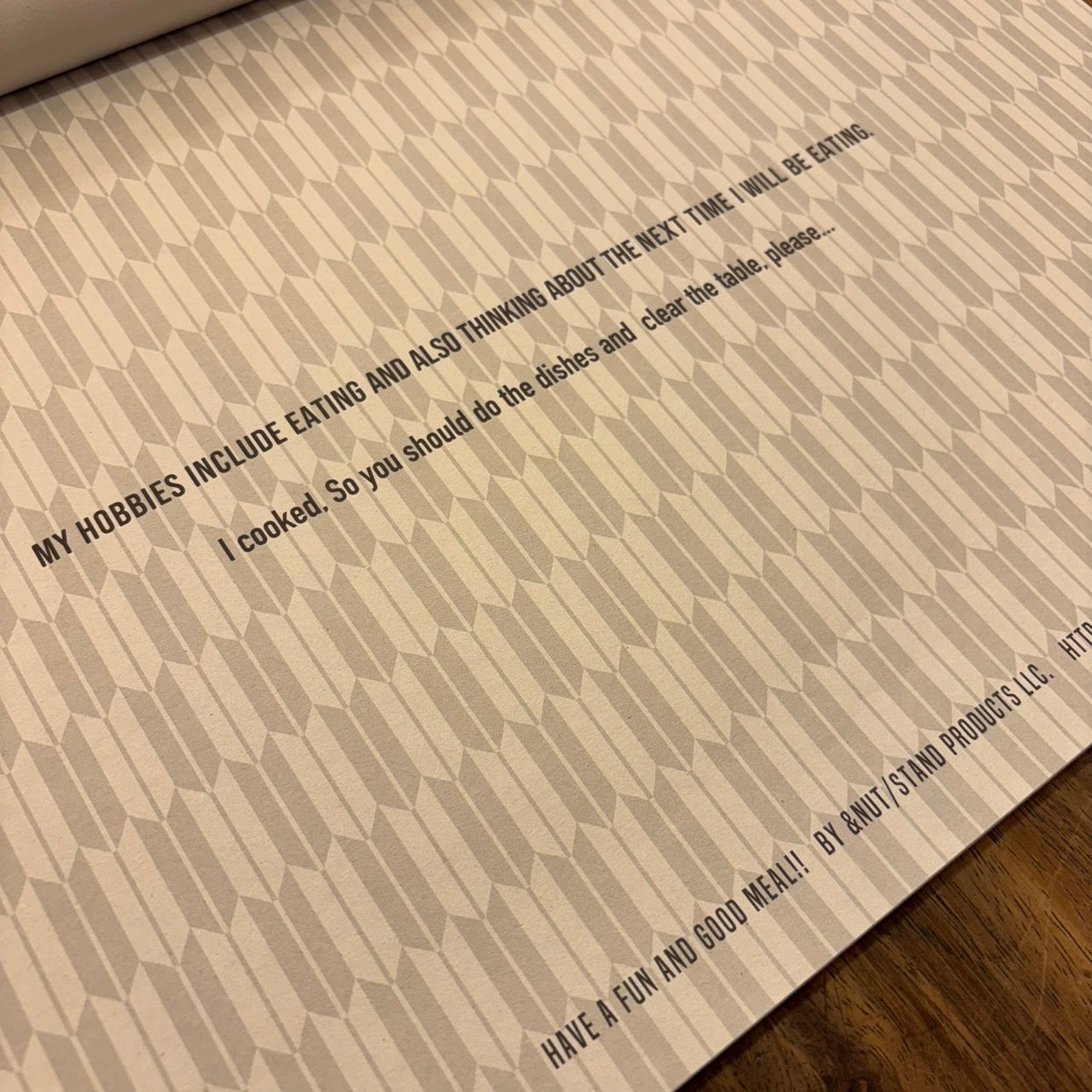 PAPER PLACE MAT ver.3