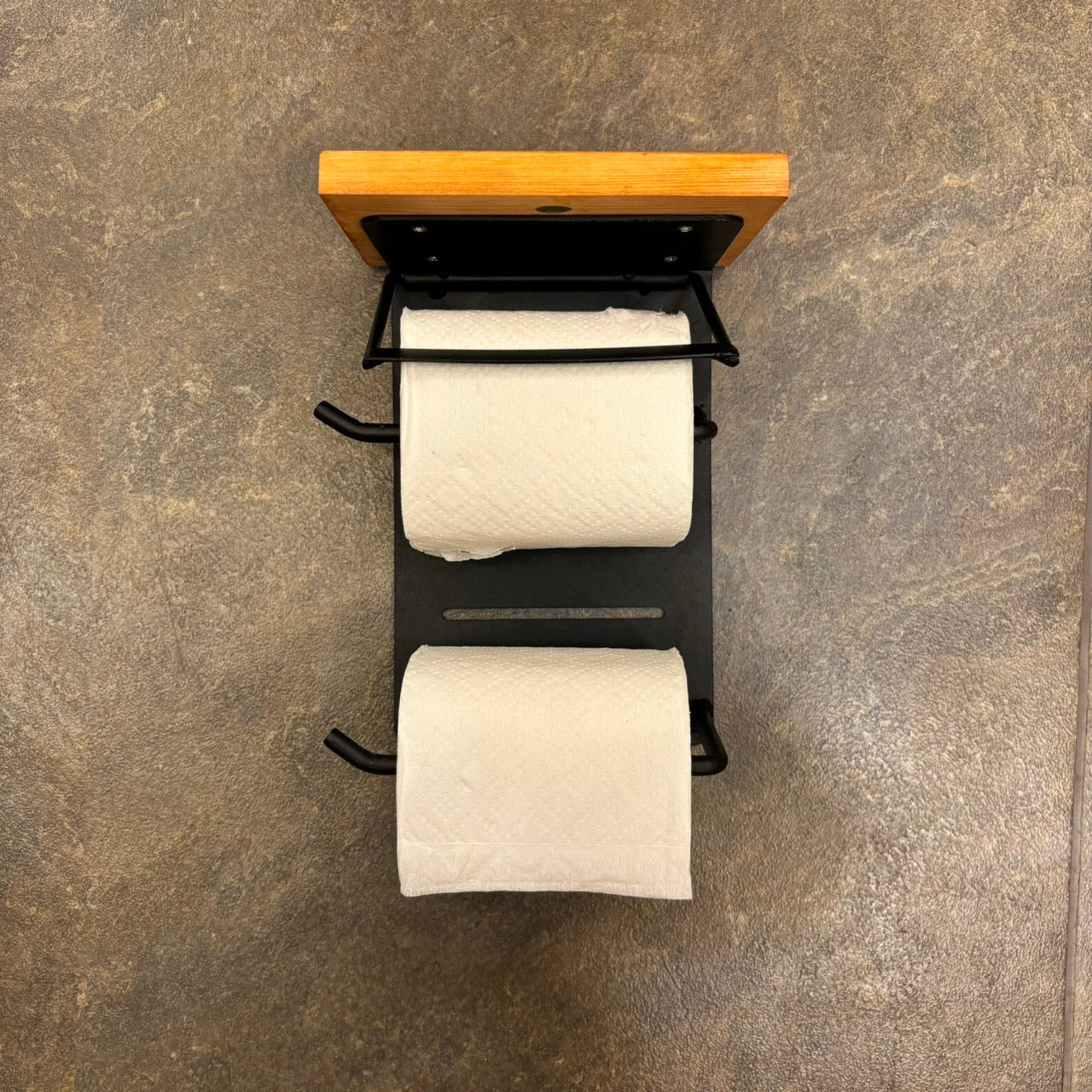 トイレットペーパーホルダー(二連縦型)