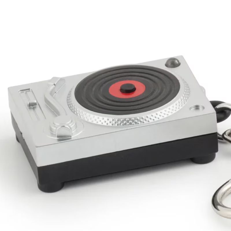TURNTABLE LIGHT-UP KEYRING