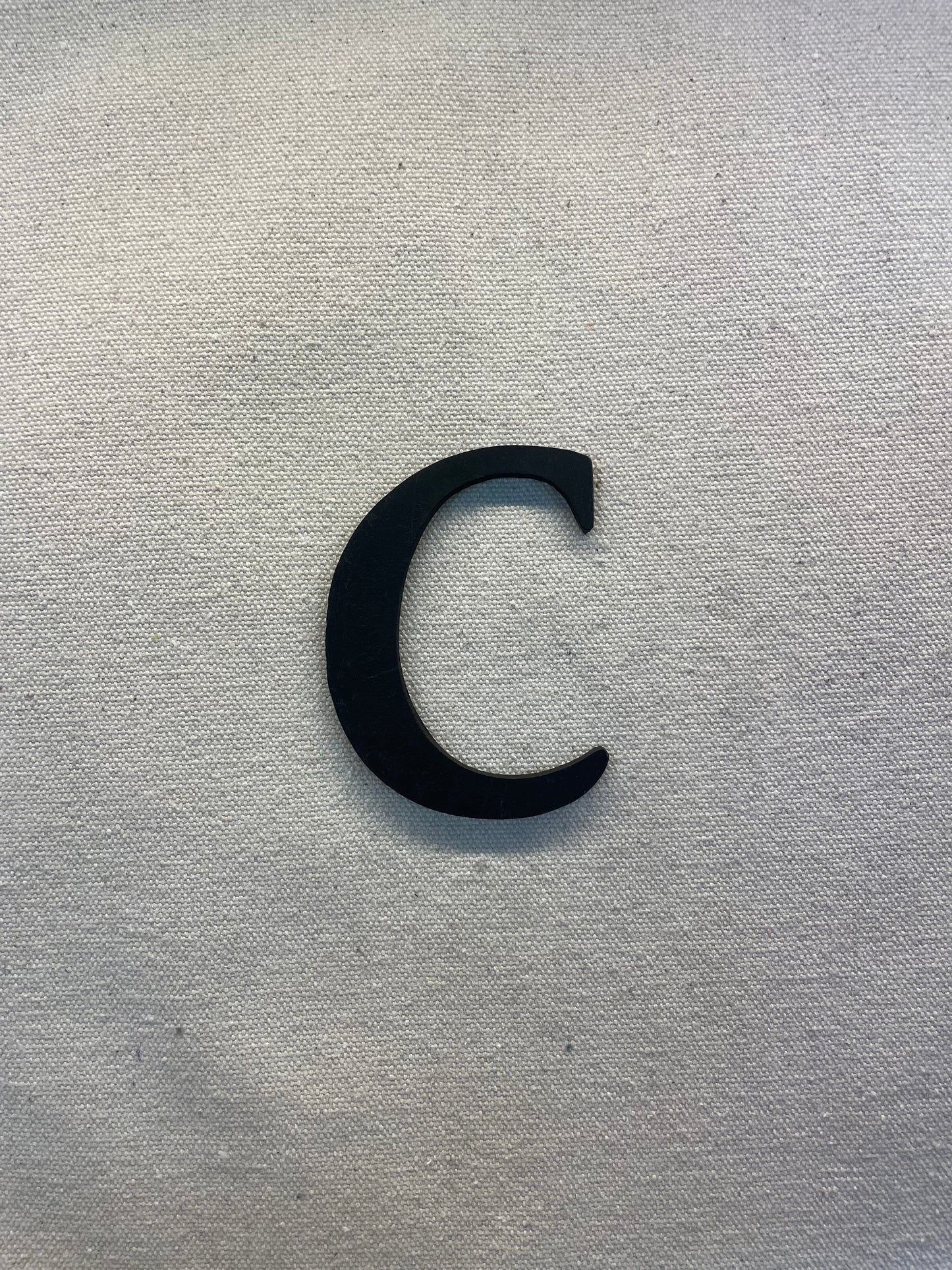 10cm LETTER BLACK