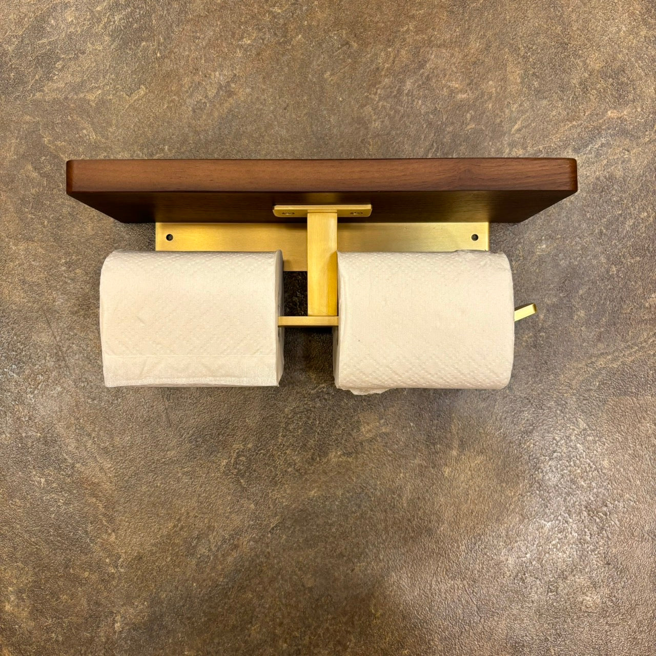 トイレットペーパーホルダー(二連横型)