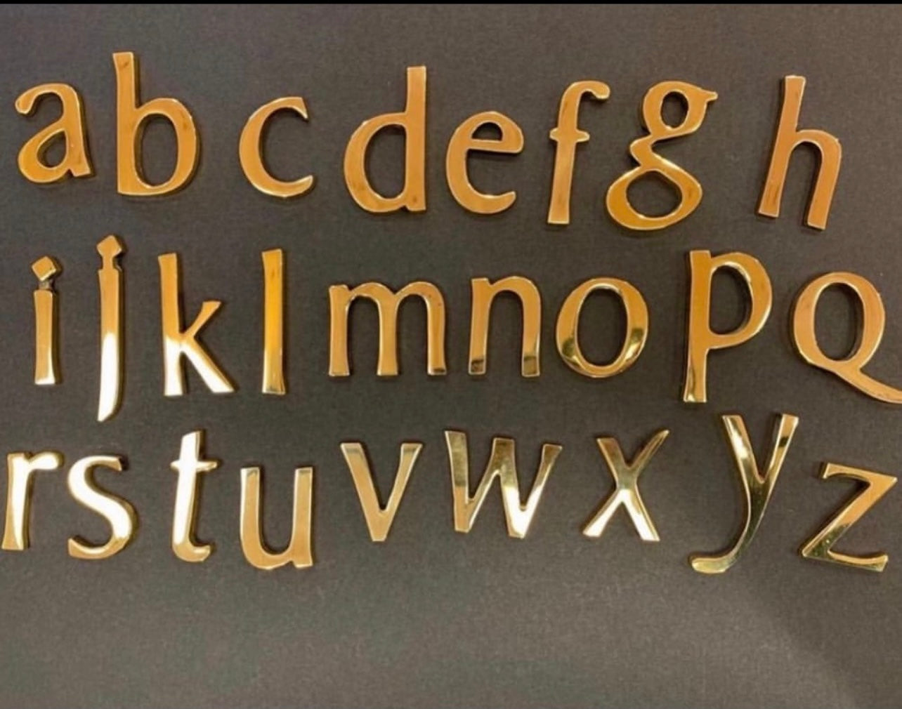 45mm LETTER GOLD