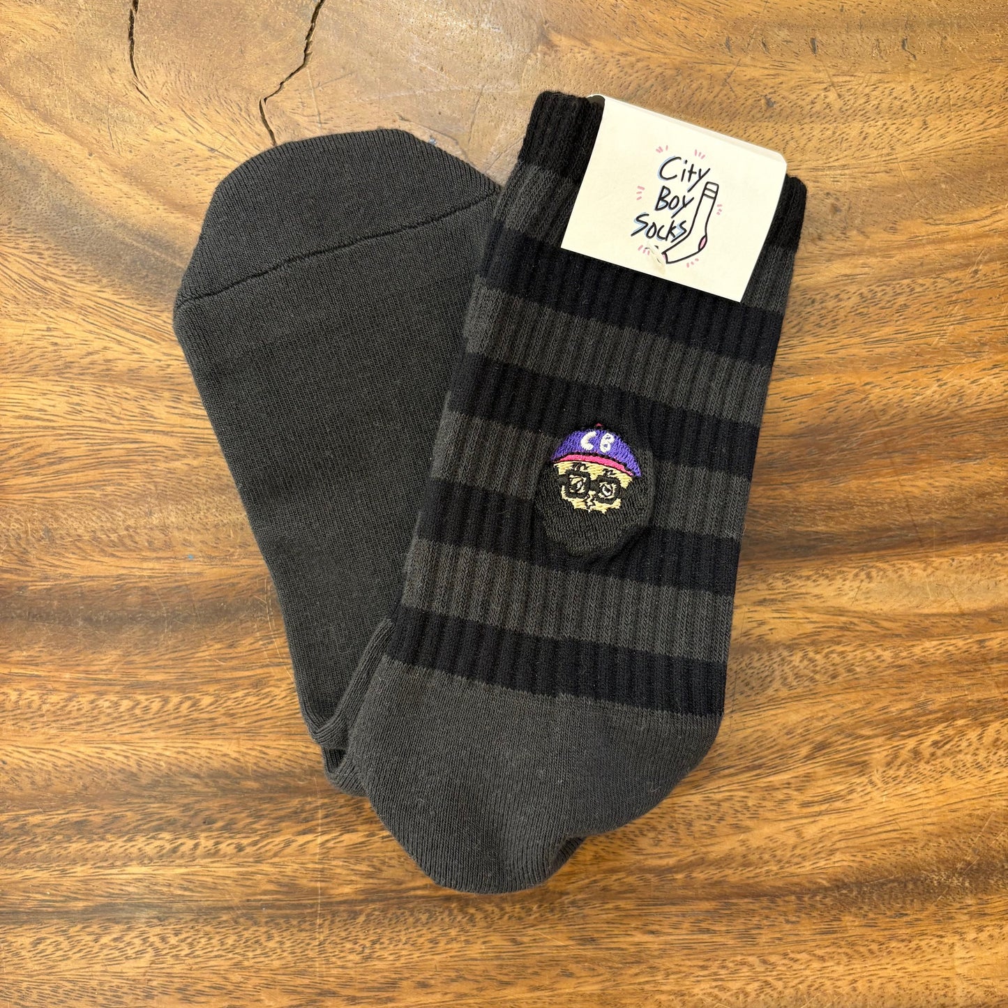 CHI-BEE socks ボーダー