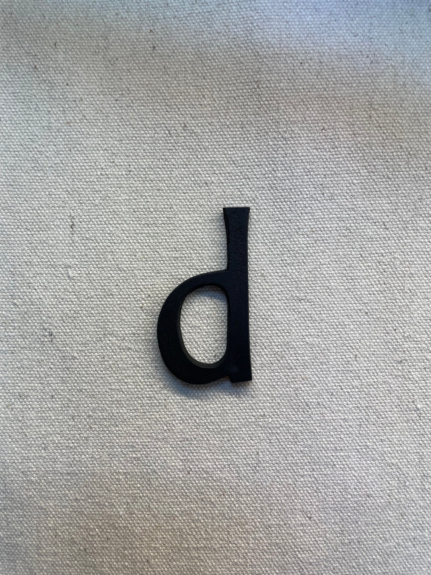 45mm　LETTER BLACK