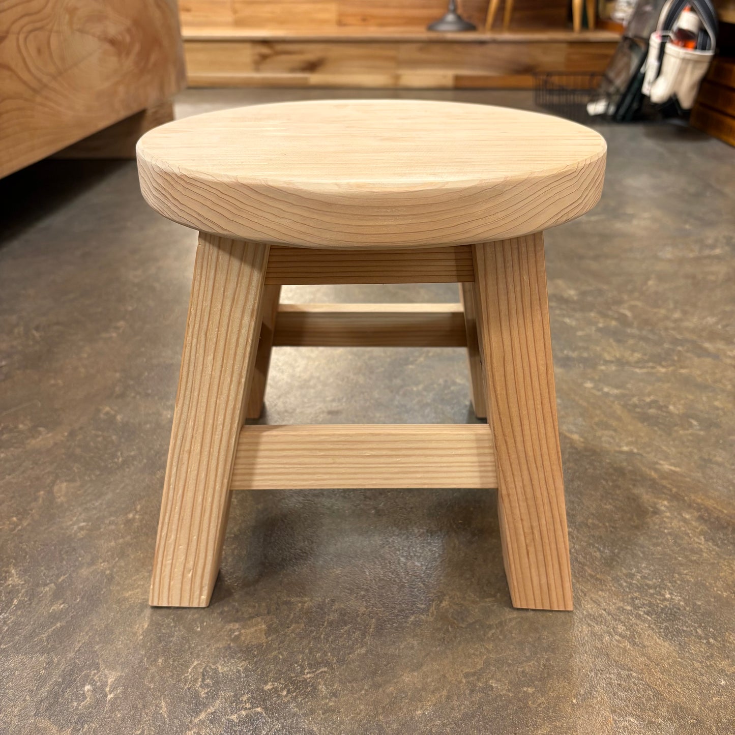 丸型 木製スツール
