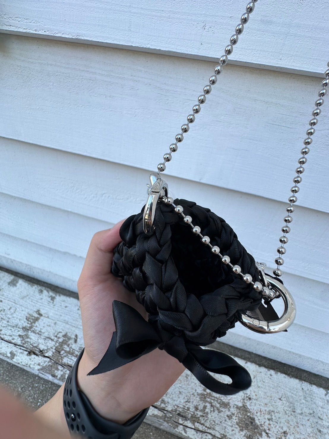 Beads shoulder bag