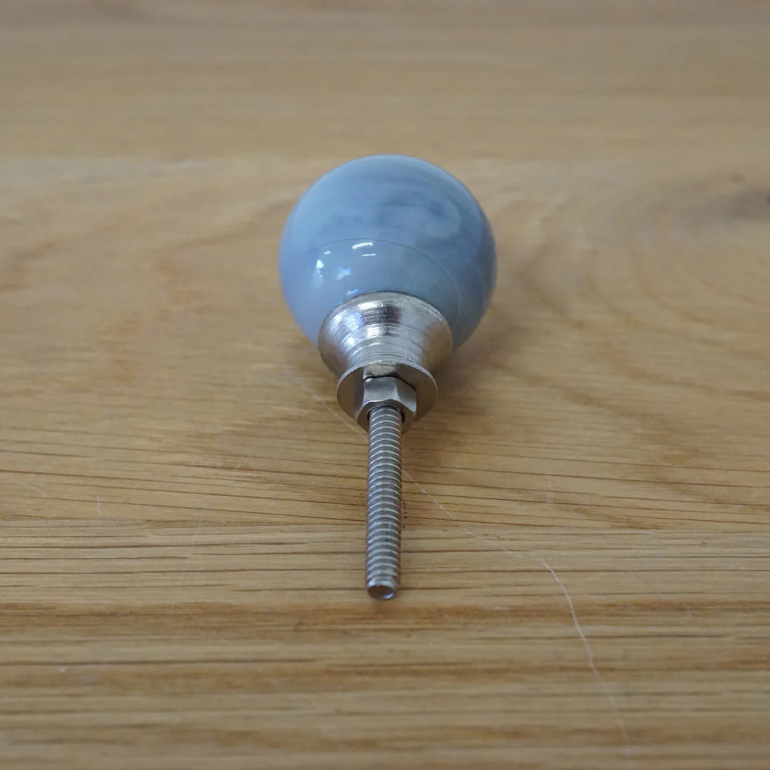 ガラスノブ グレー