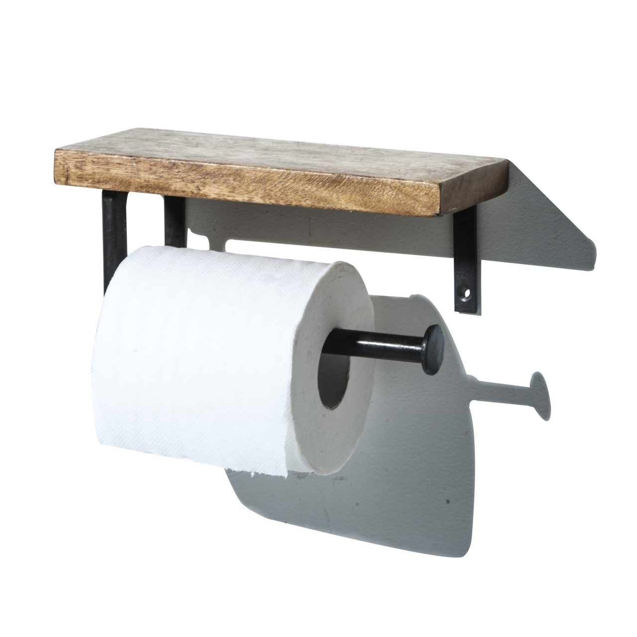 PEPAR HOLDER WOOD SHELF