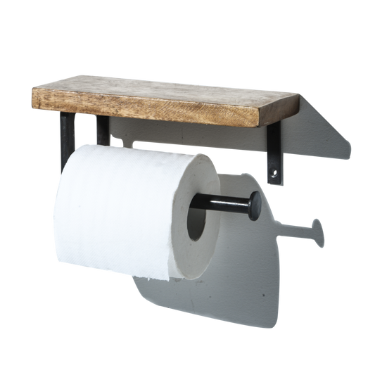 PEPAR HOLDER WOOD SHELF