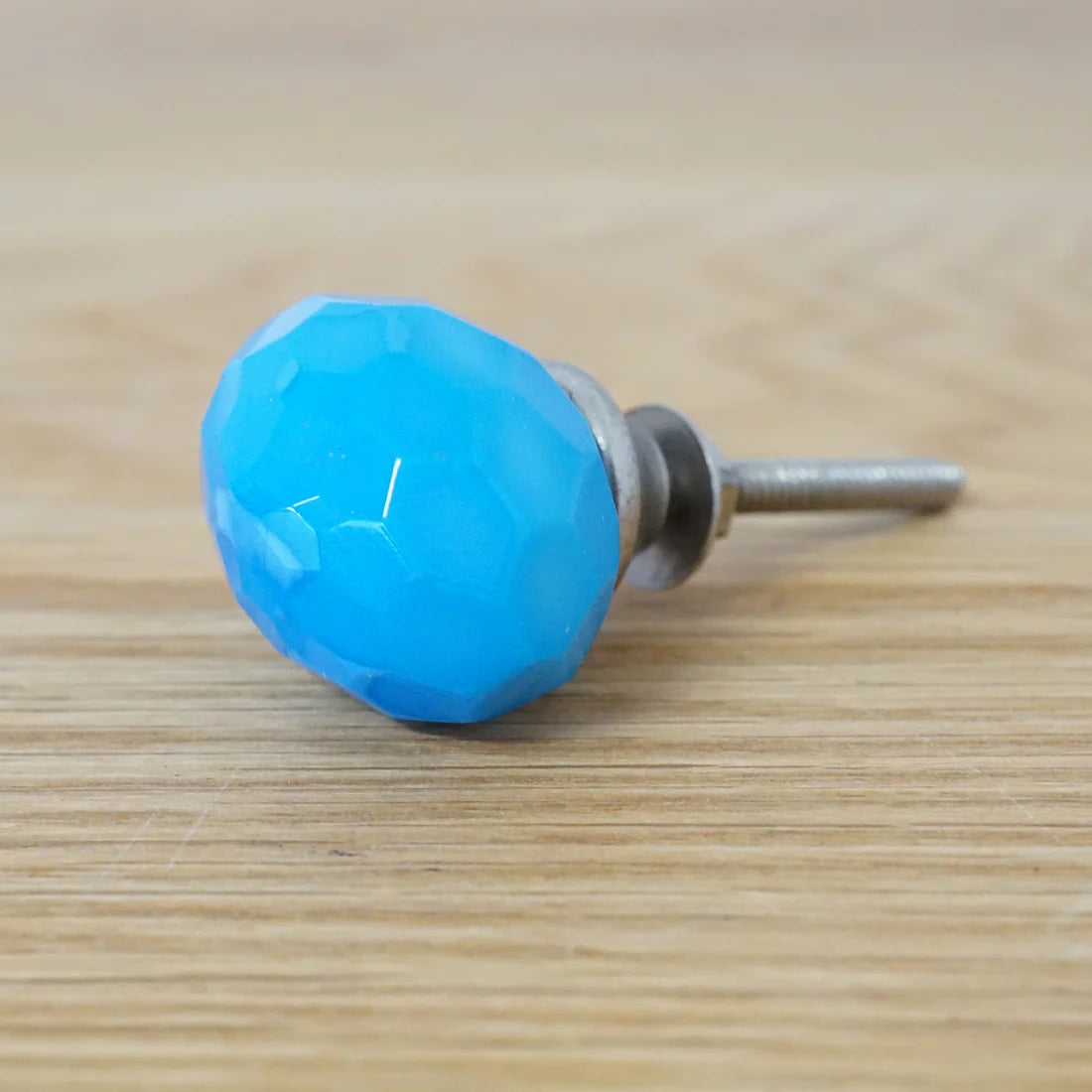 ガラスノブ ブルー