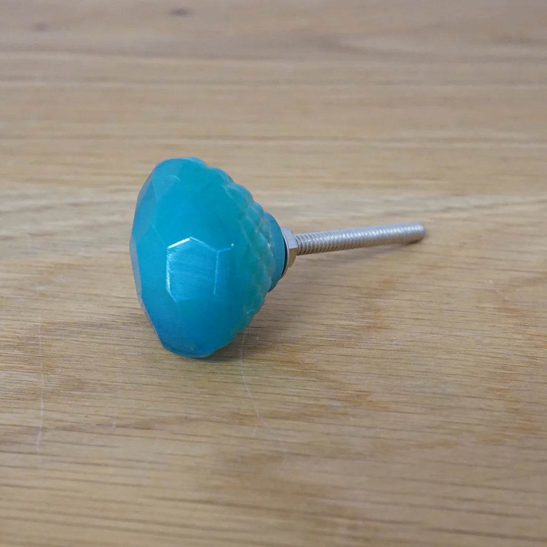 ガラスノブ ブルー