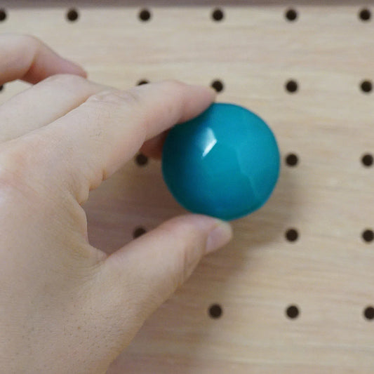 ガラスノブ ブルー