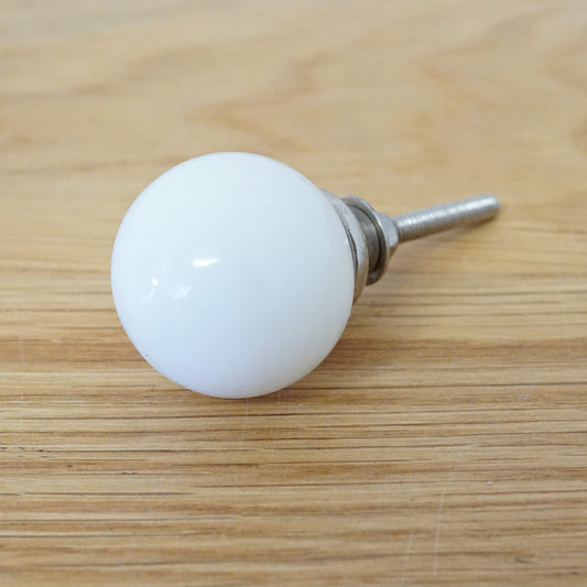 ガラスノブ ホワイト