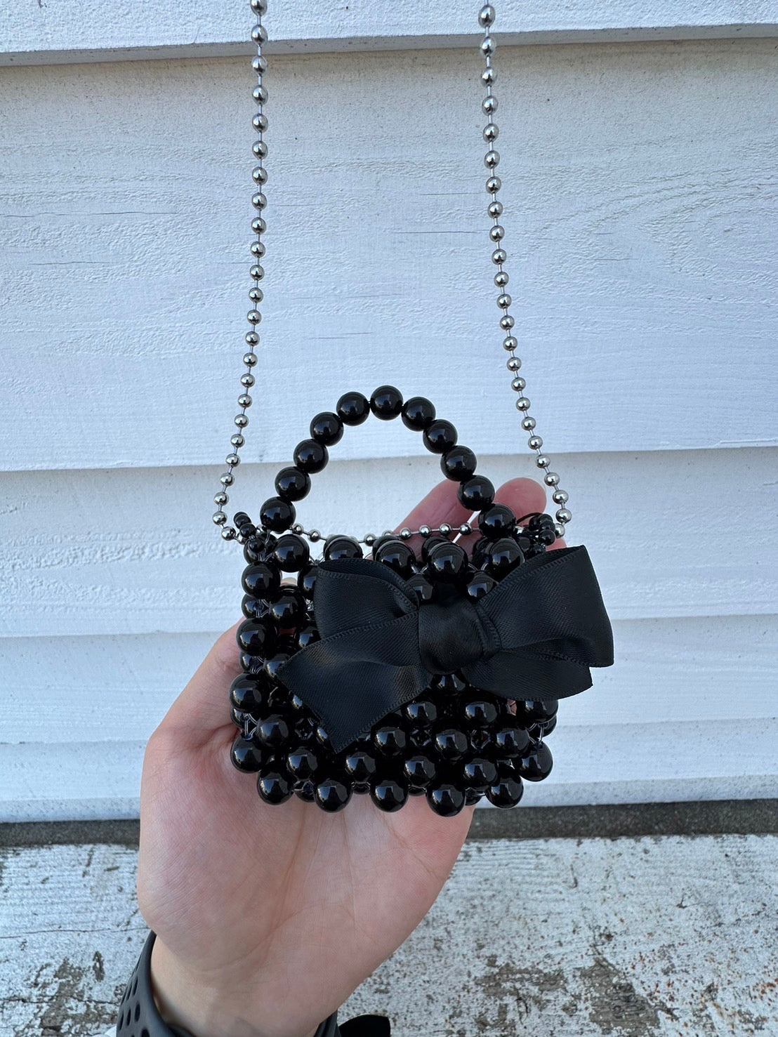 Beads shoulder bag