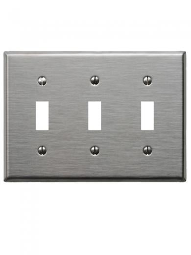 ステンレスヘアライン　スイッチプレート