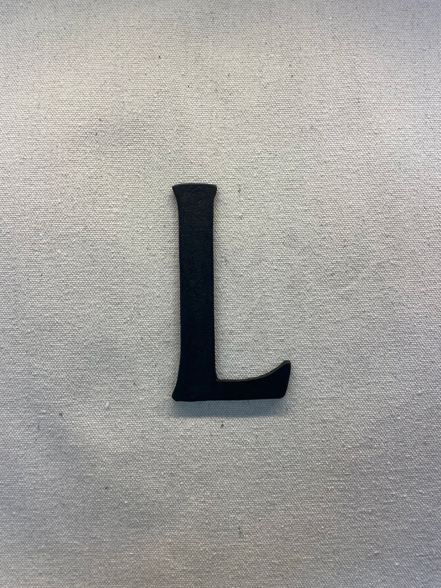 10cm LETTER BLACK