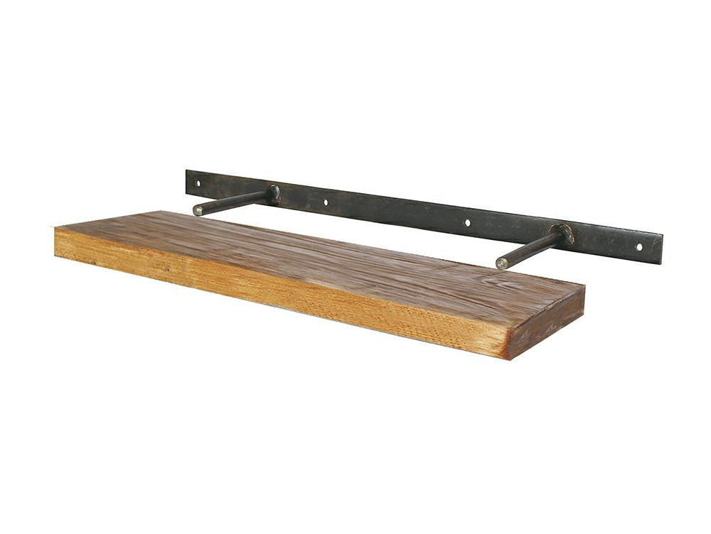 wood floating shelf