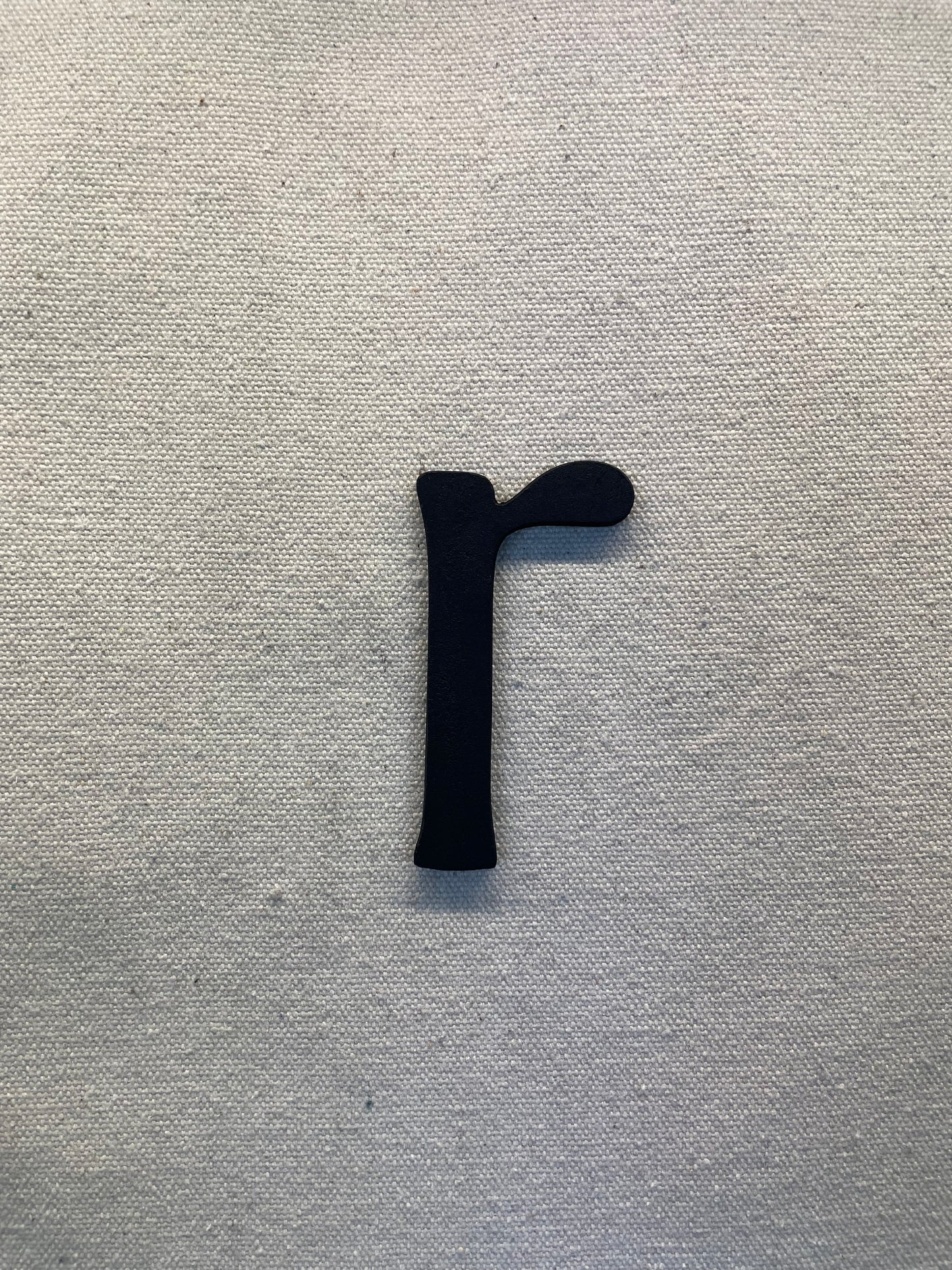 10cm LETTER BLACK