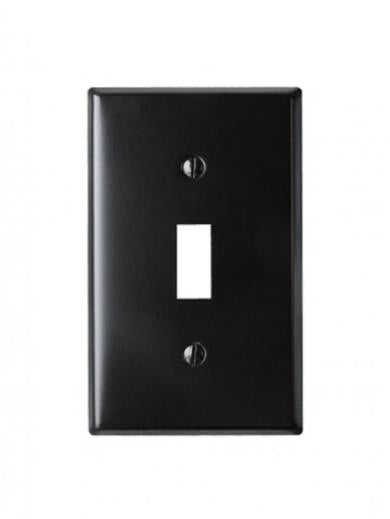 スチール スイッチプレート　ブラック