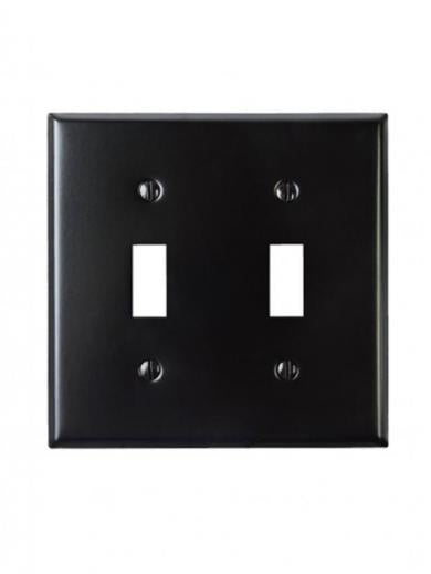 スチール スイッチプレート　ブラック