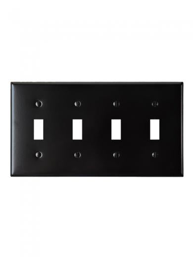 スチール スイッチプレート　ブラック