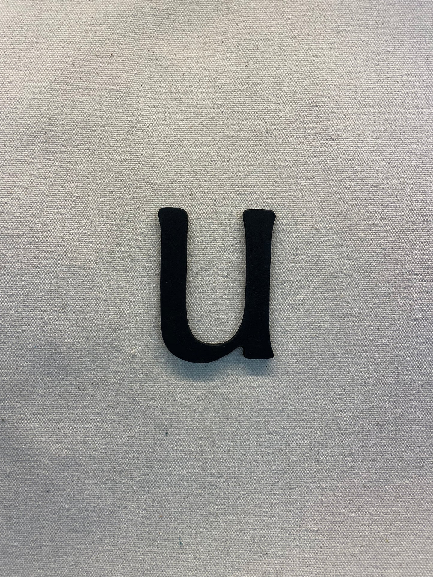 10cm LETTER BLACK