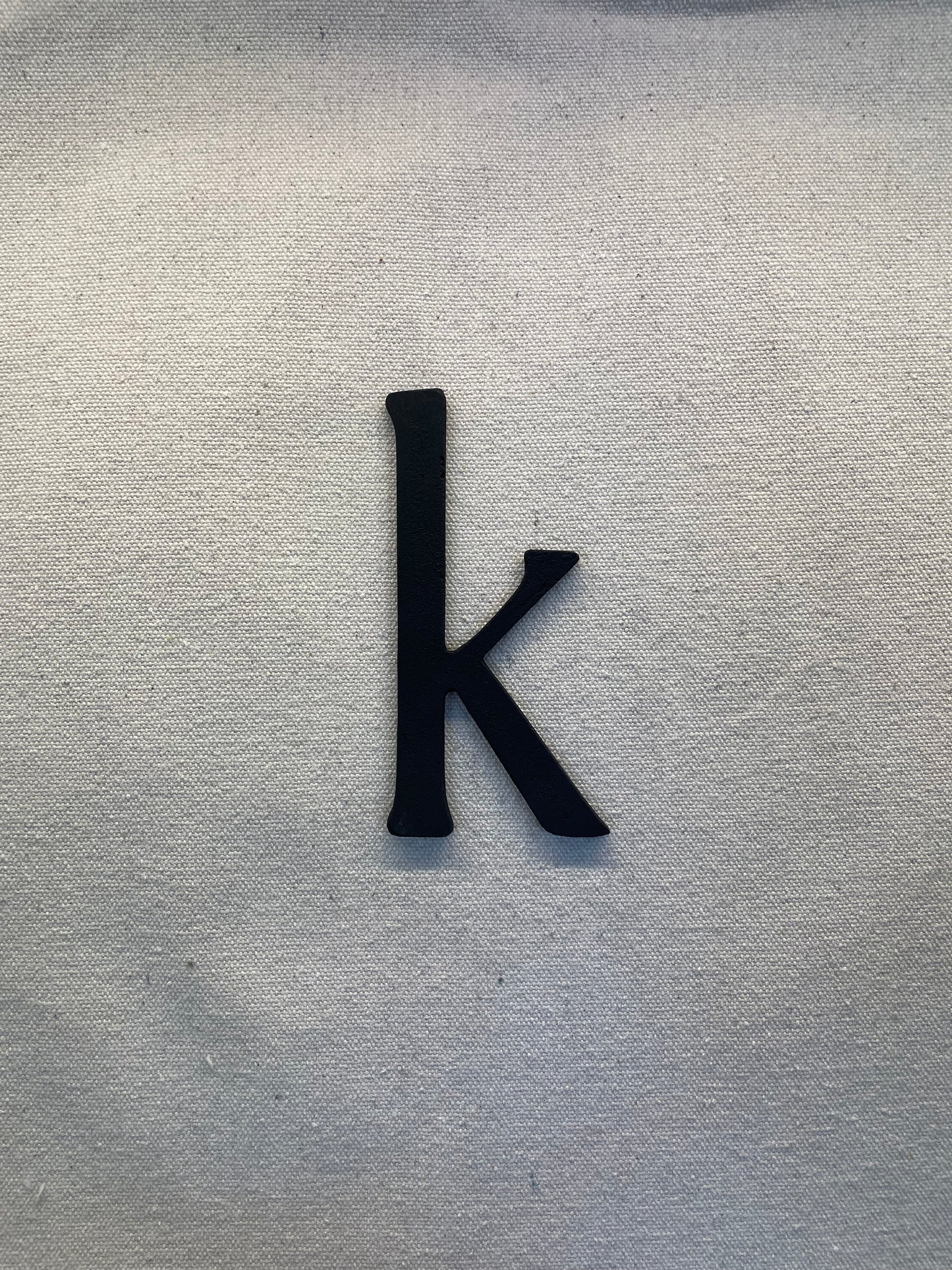 10cm LETTER BLACK