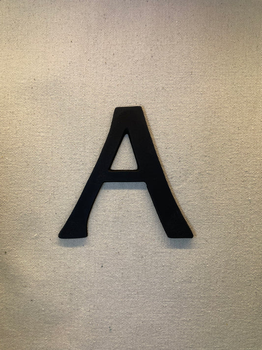 10cm LETTER BLACK