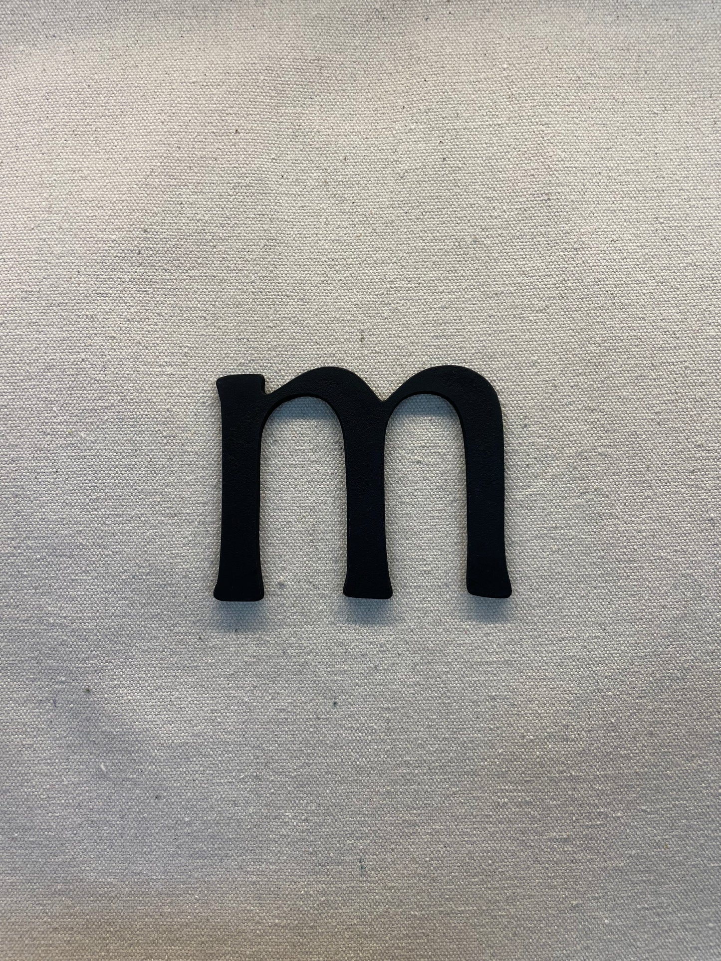 10cm LETTER BLACK