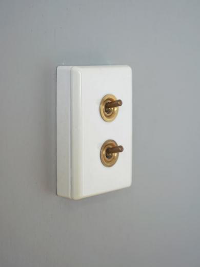 陶器スイッチ　ダブル
