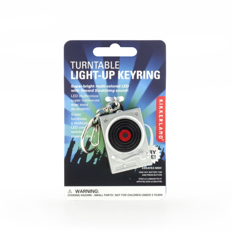 TURNTABLE LIGHT-UP KEYRING