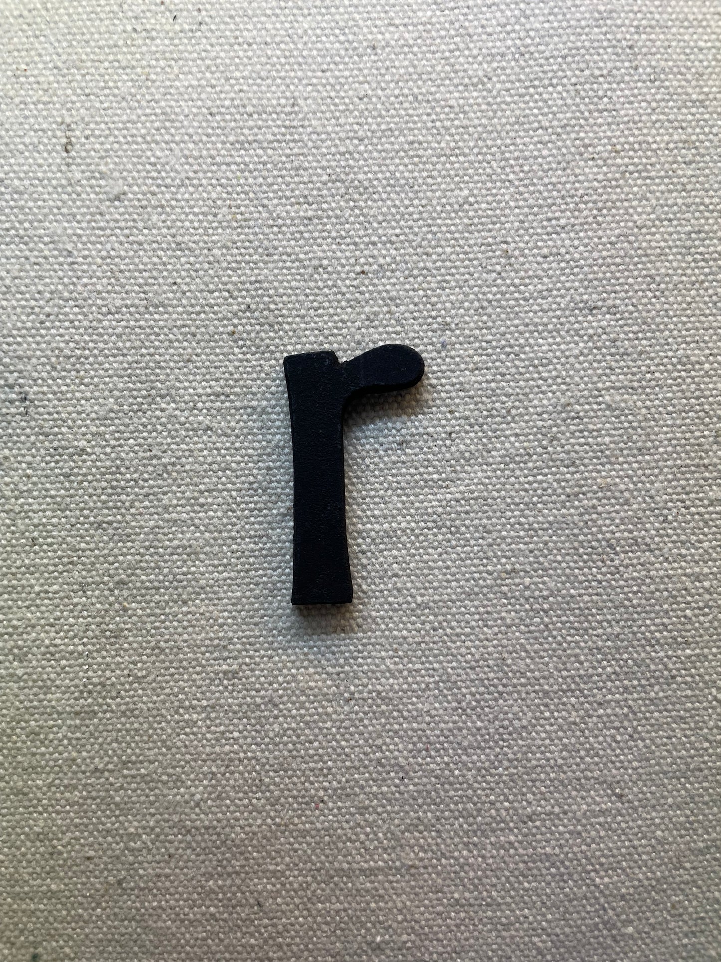 45mm　LETTER BLACK