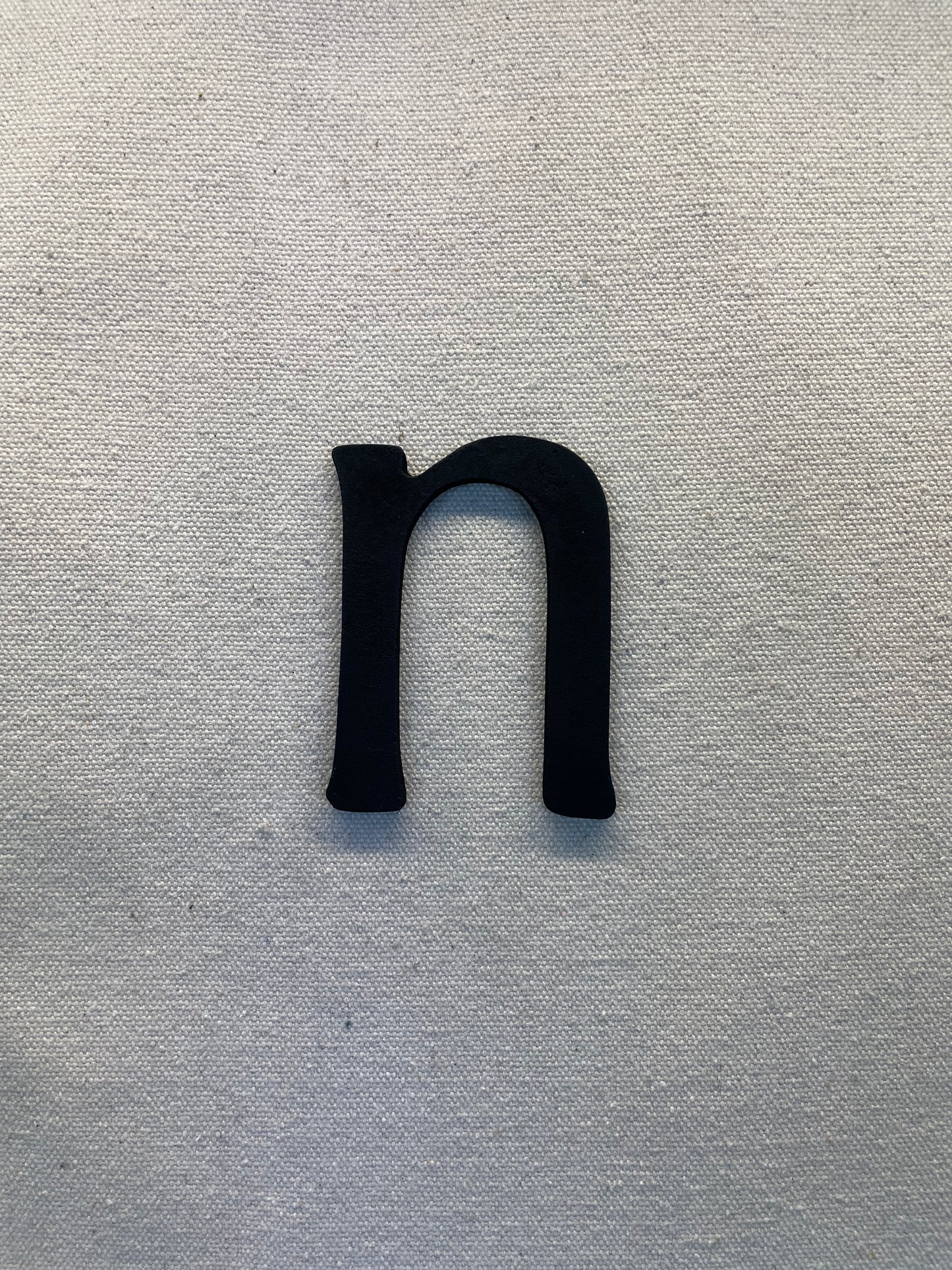 10cm LETTER BLACK