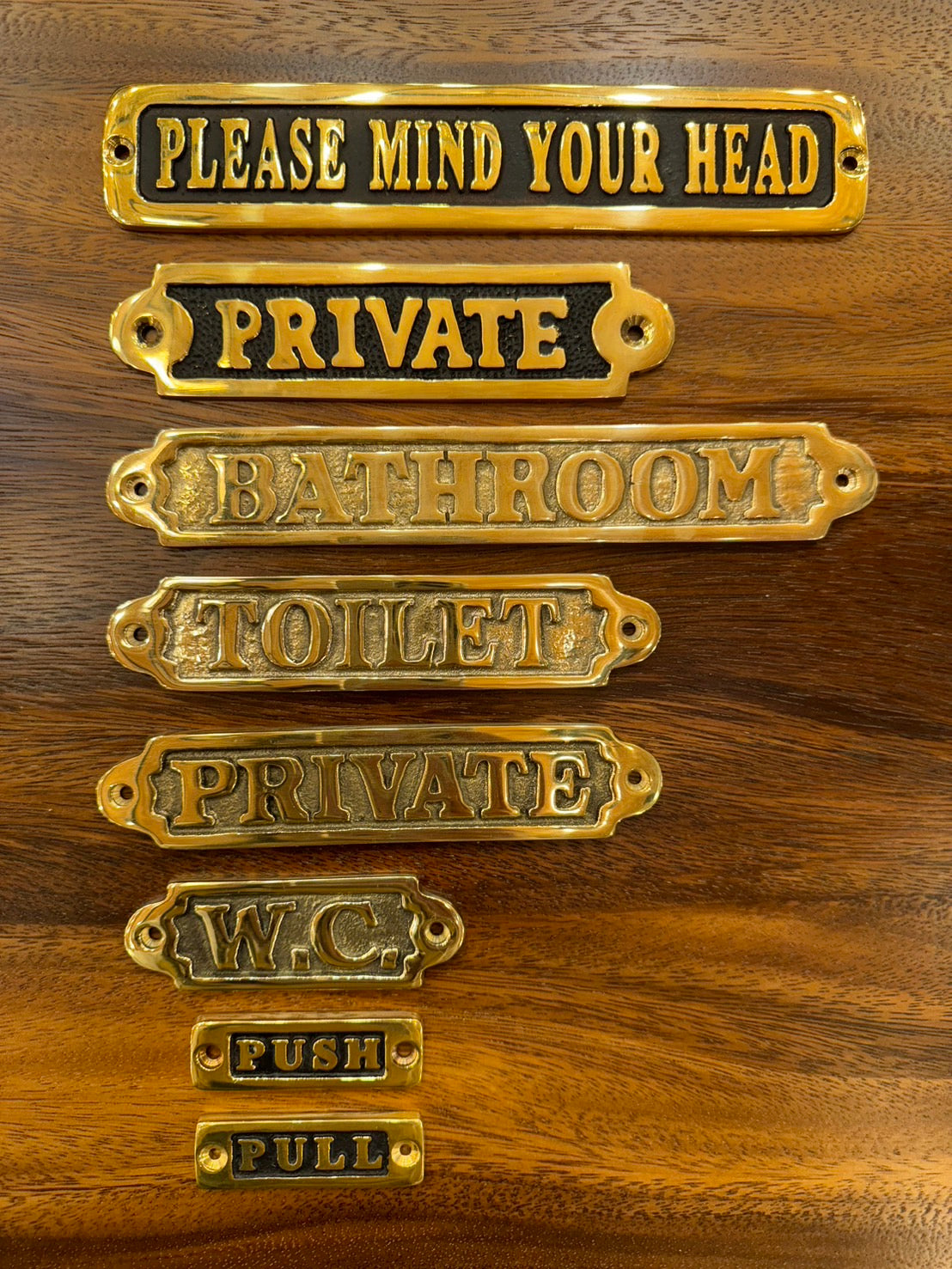 BRASS SIGN