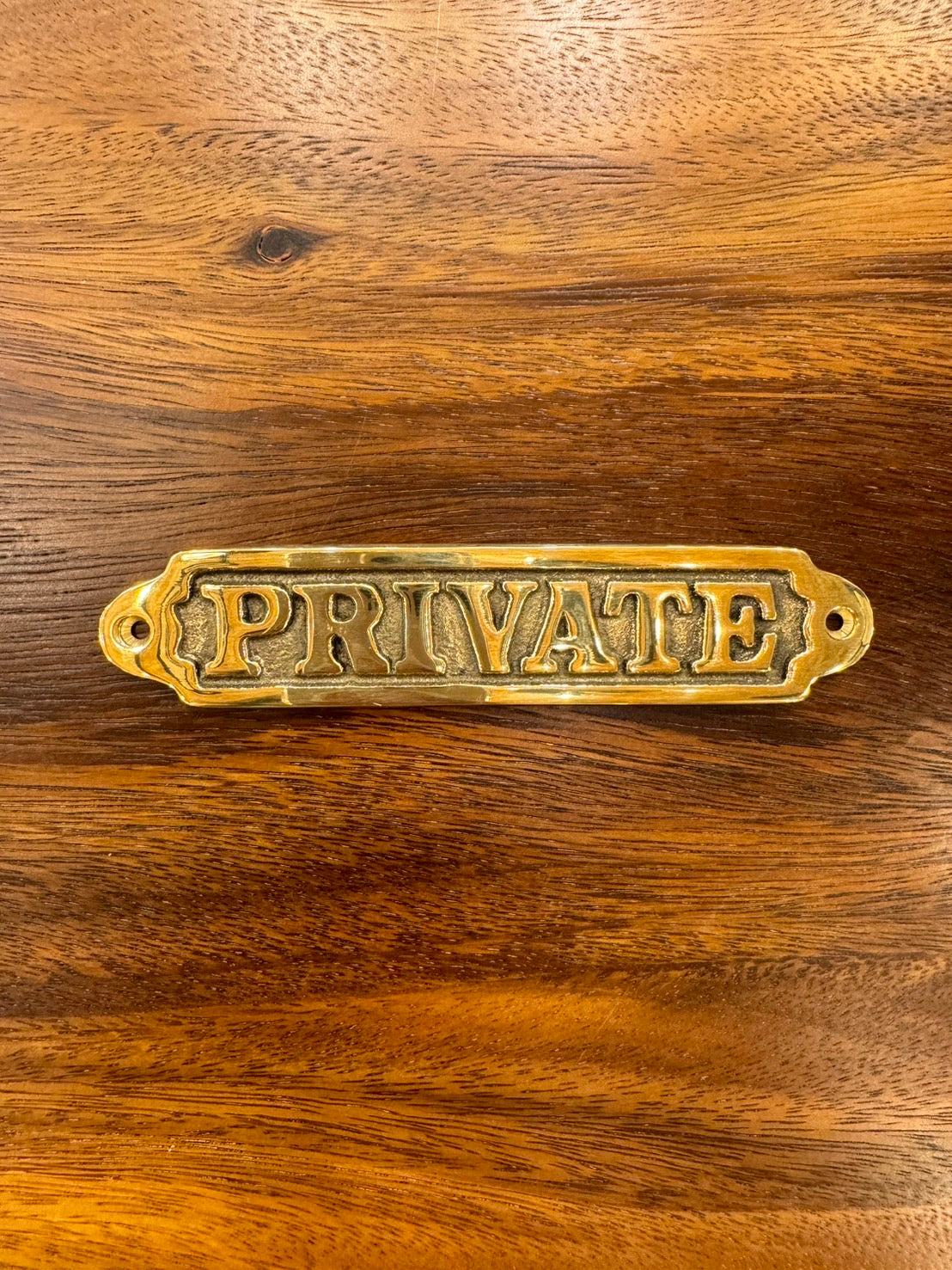 BRASS SIGN