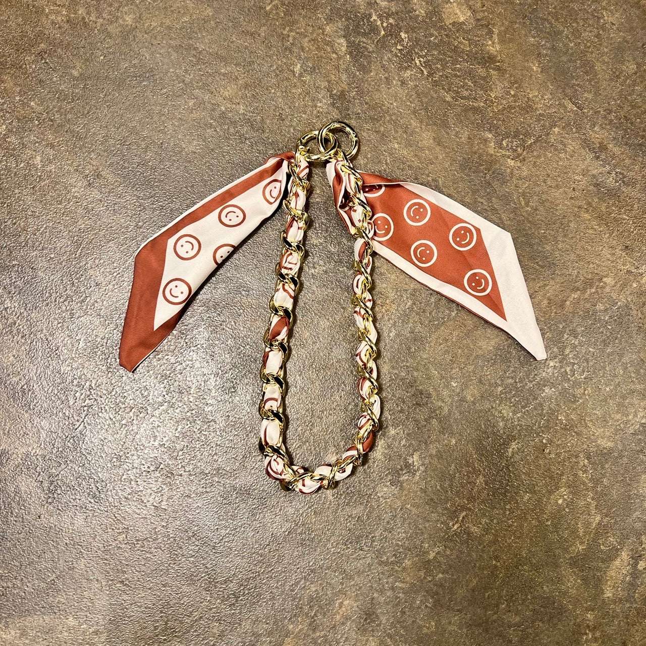 Bandana chain bag charm