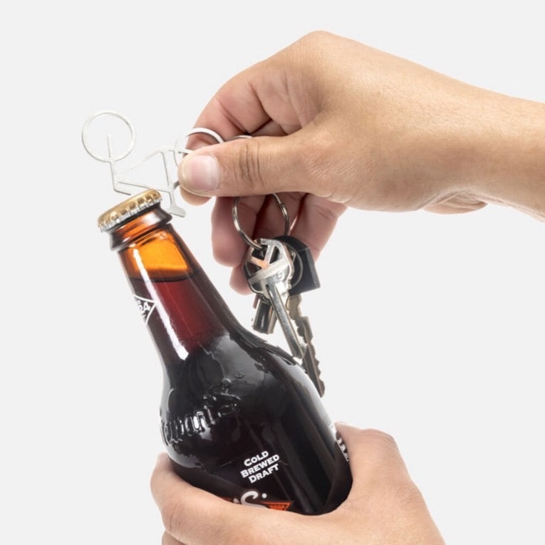 BIKE KEY RING AND BOTTLE OPENER