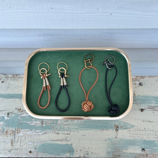The Narrow Leather Key Chain