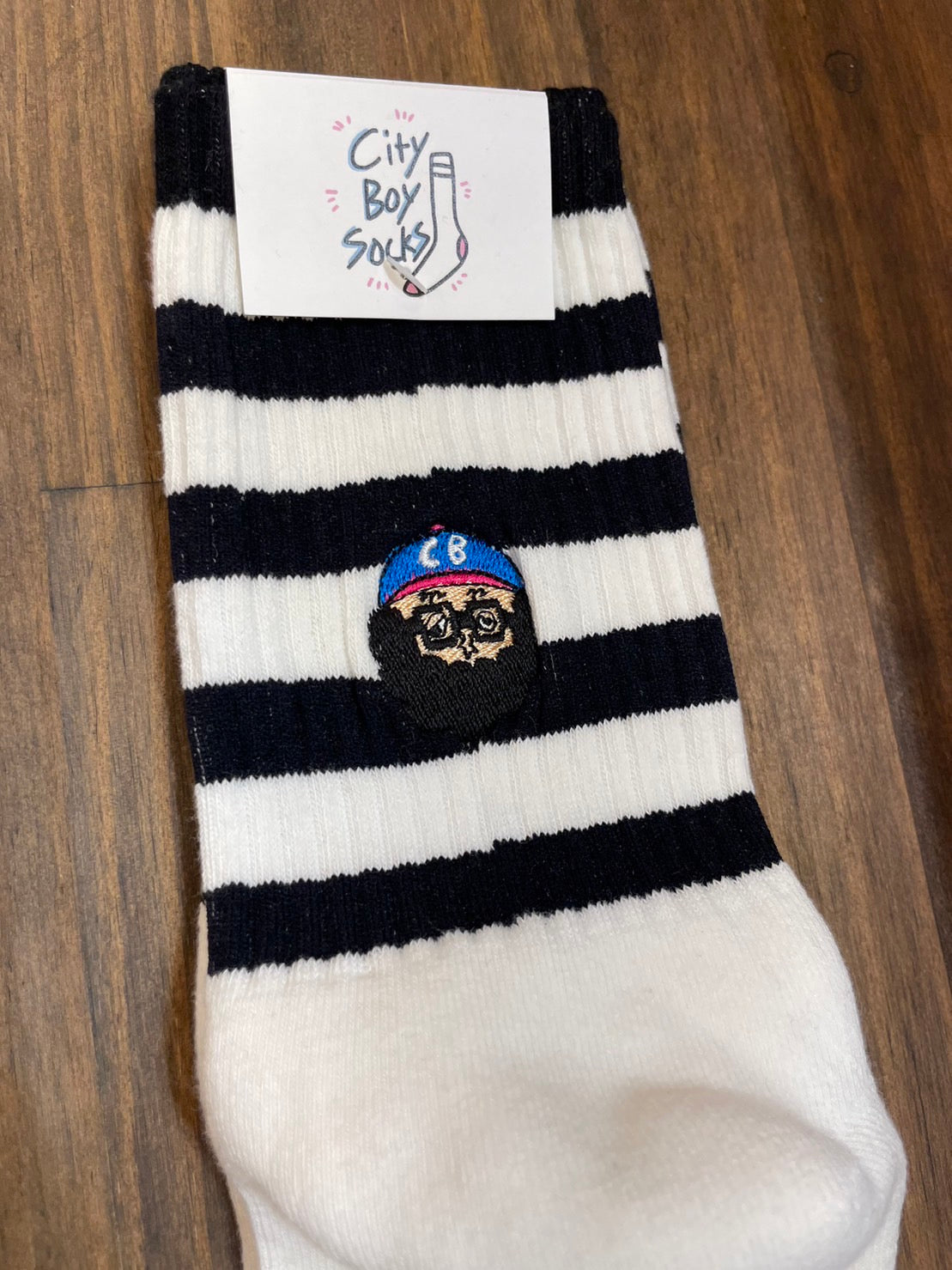 CHI-BEE socks ボーダー