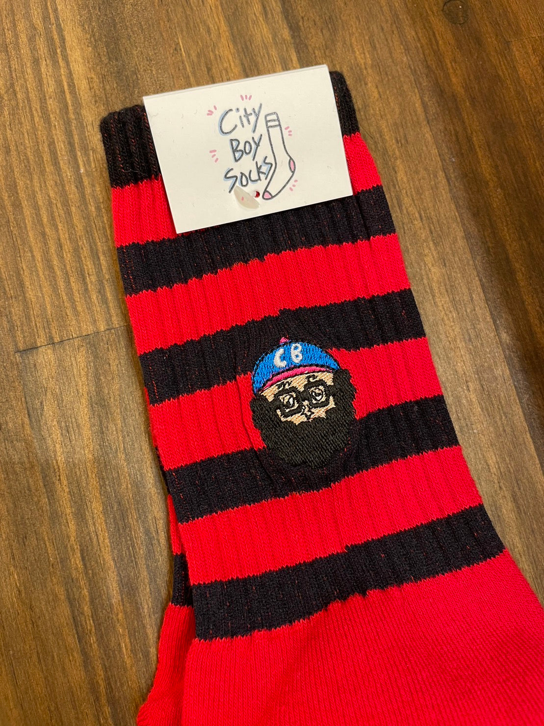 CHI-BEE socks ボーダー