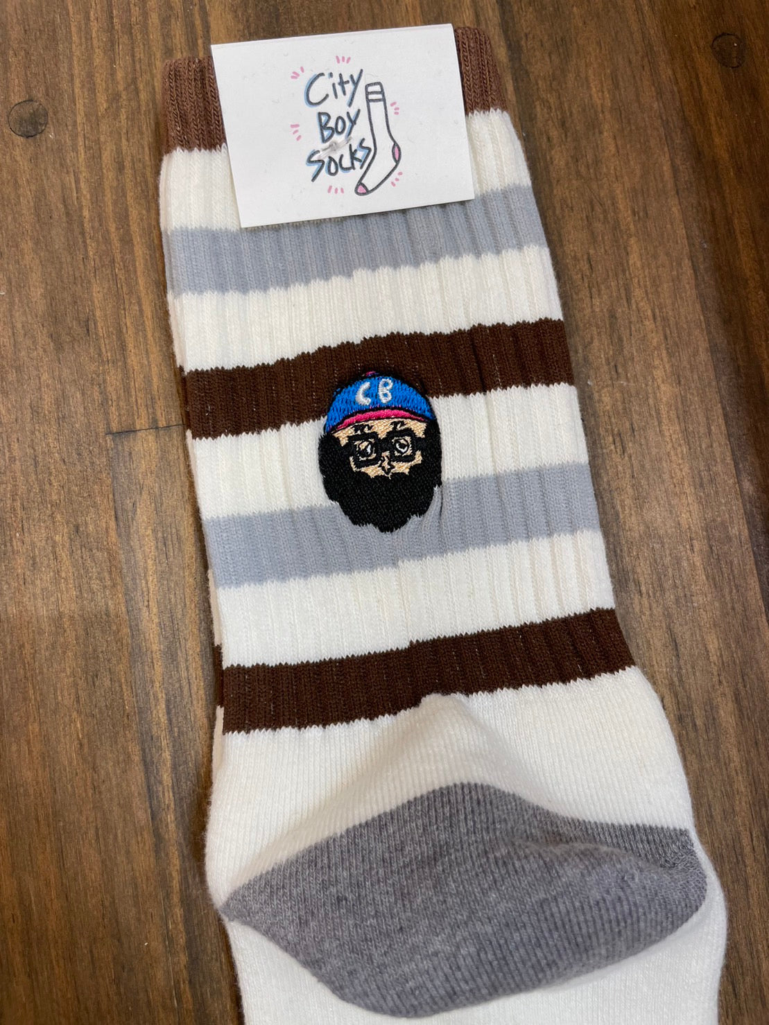 CHI-BEE socks ボーダー