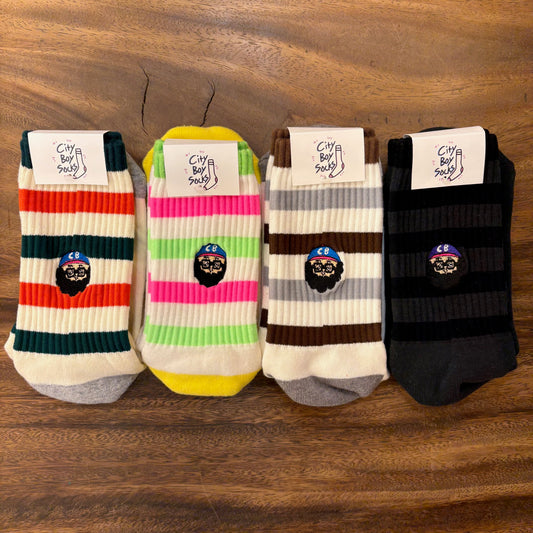 CHI-BEE socks ボーダー