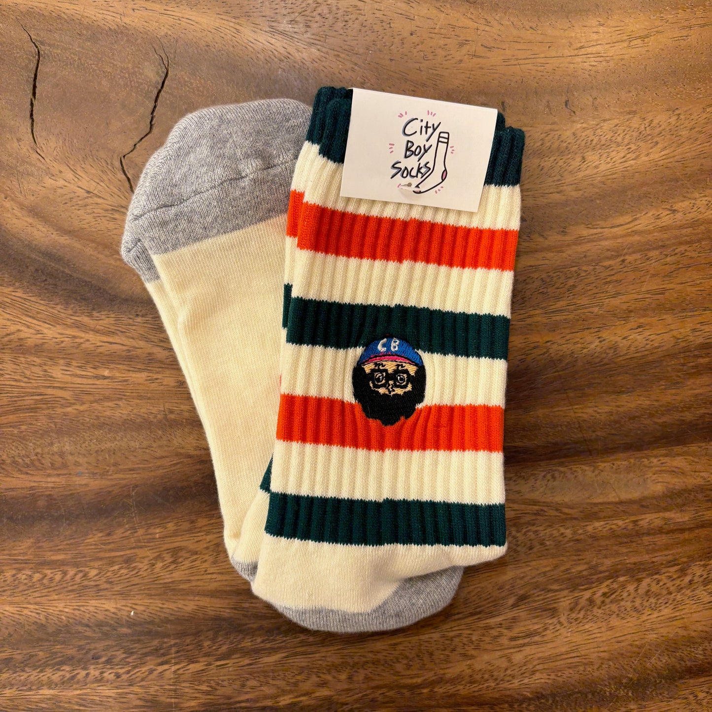 CHI-BEE socks ボーダー