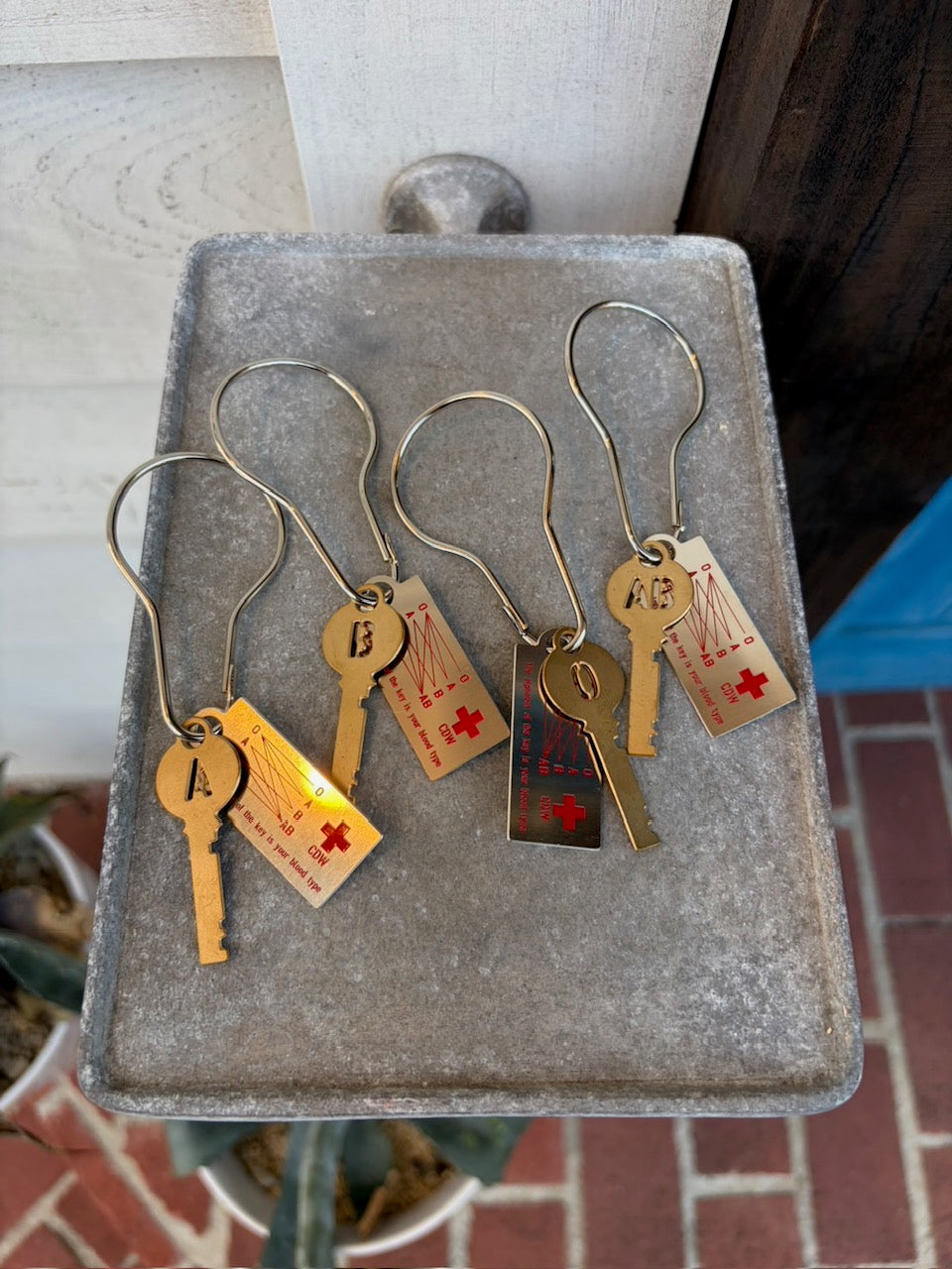 Blood Type Key Plate