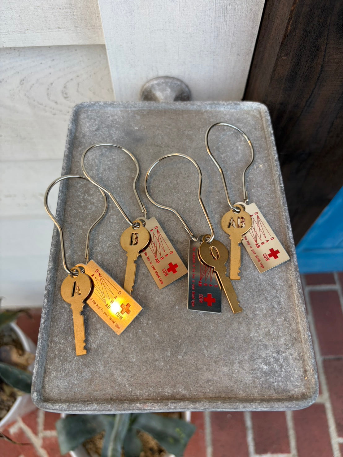 Blood Type Key Plate