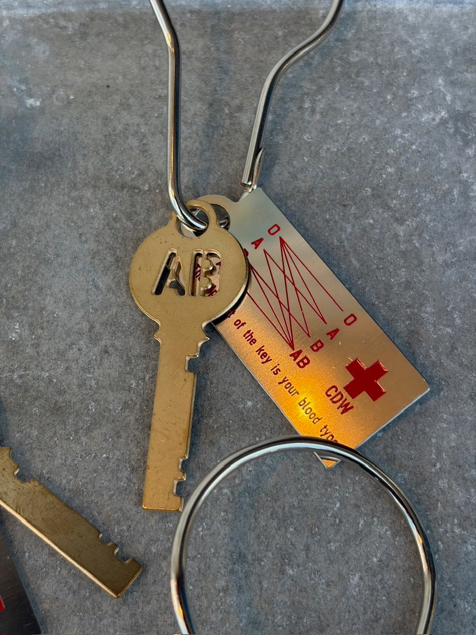 Blood Type Key Plate