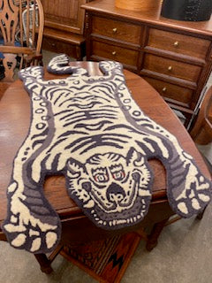 Tibetan Tiger Rug White Small